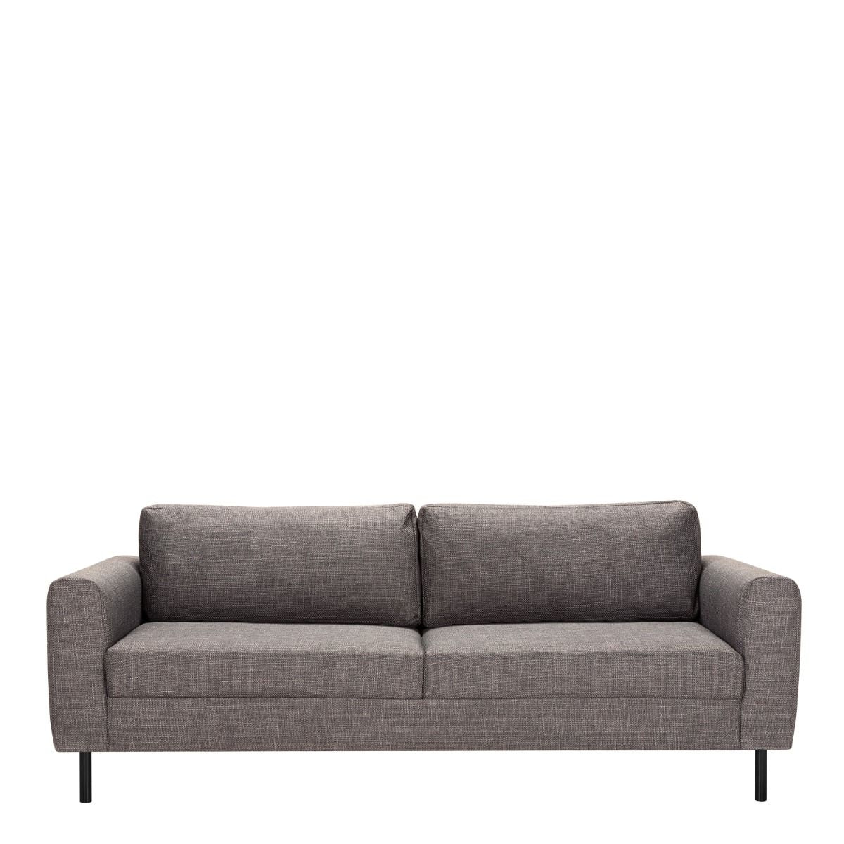 Omaha 3 Seater Sofa in Basel Light Grey Fabric