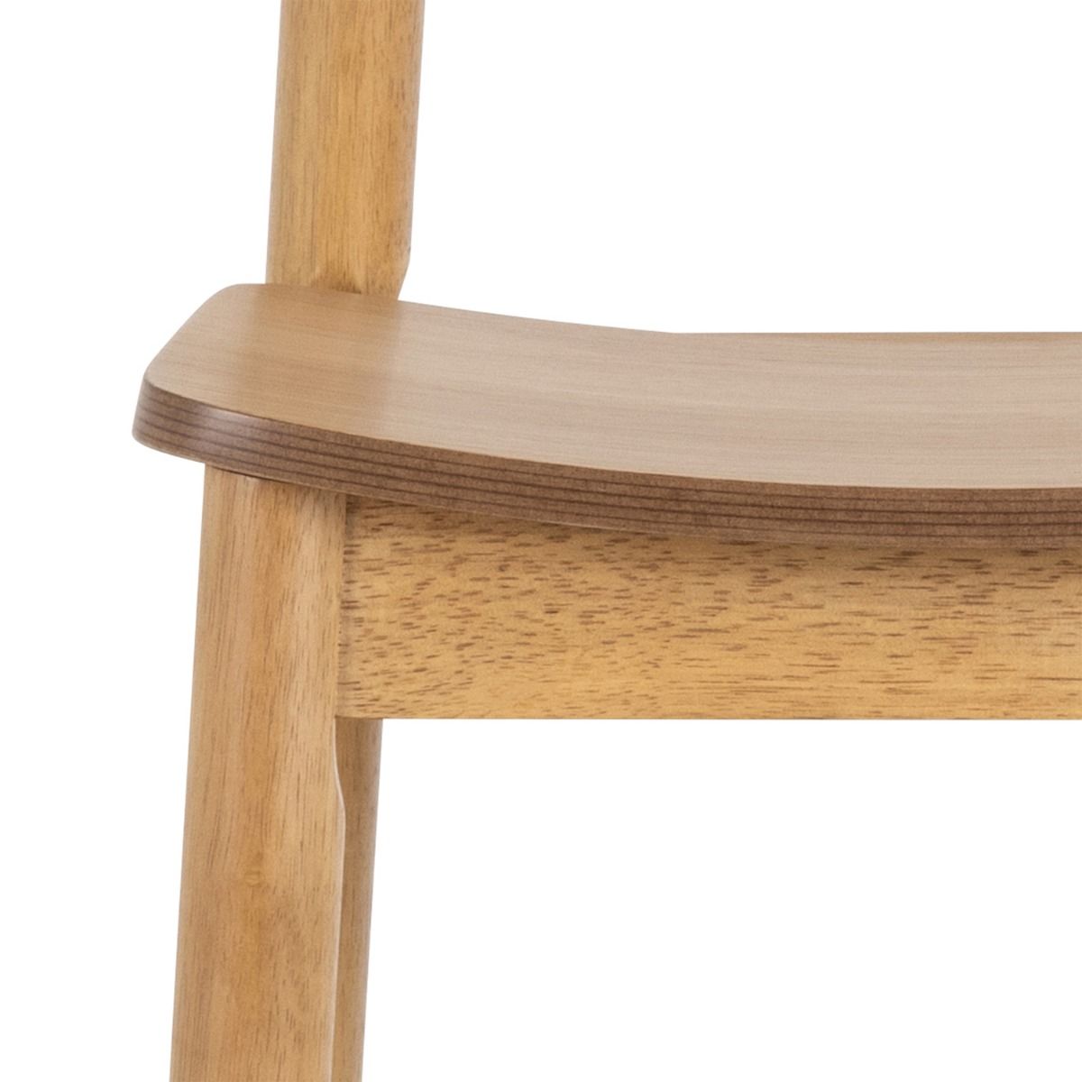 Barlow Bar Table in Matt Oak includes 2 Barlow Bar Stool in Matt Oak