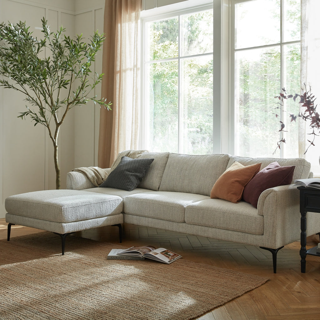 Zephra Three Seater Sofa With Footstool
