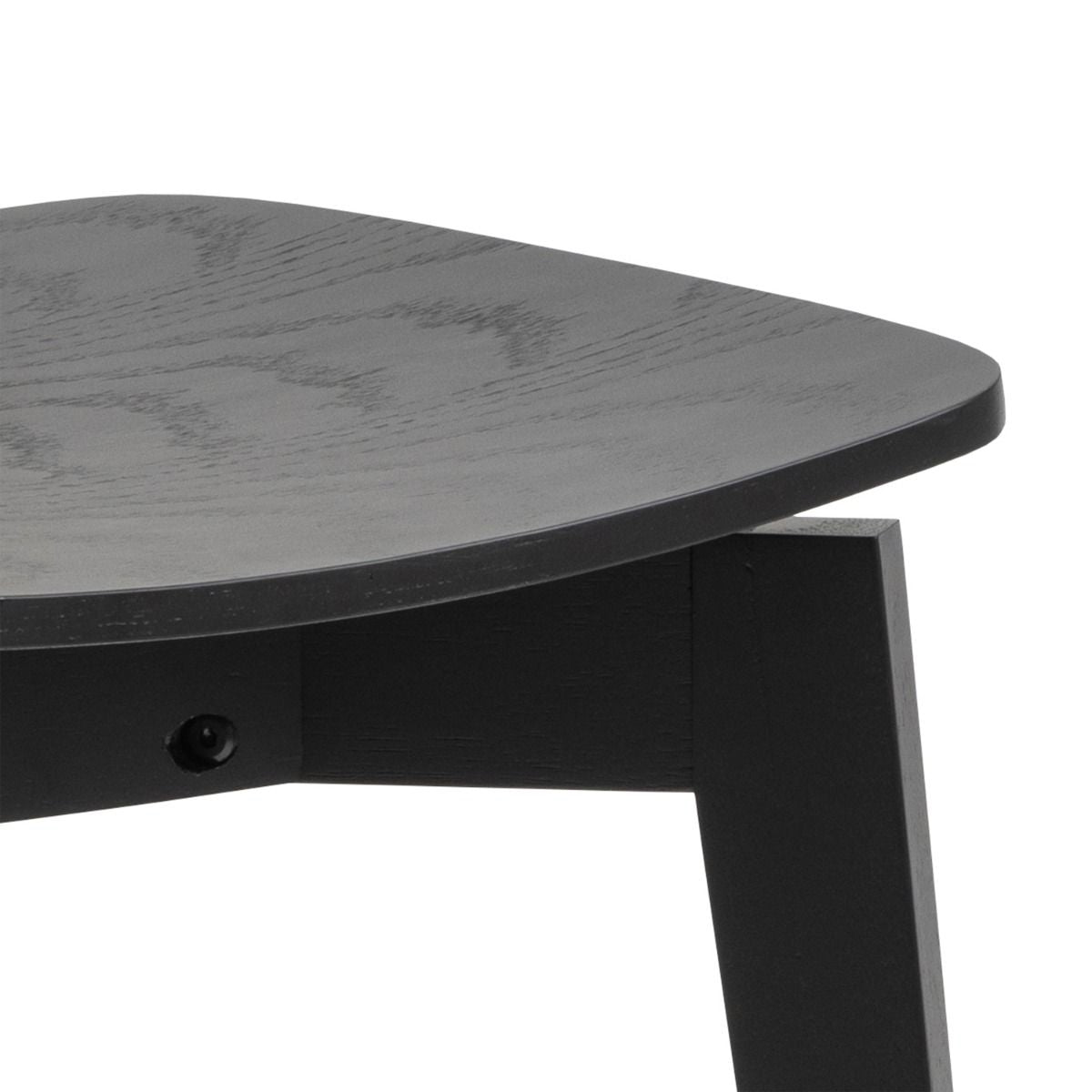 Roxby Round Dining Table in Black 105x76cm includes 4 Roxby Dining Chairs in Black