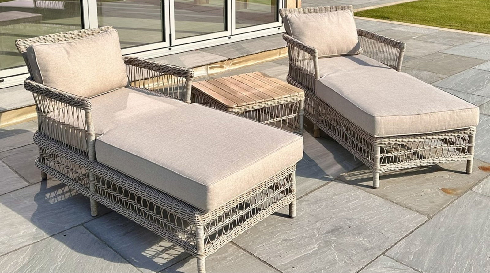 Provence Collection Outdoor Sun Lounger Set