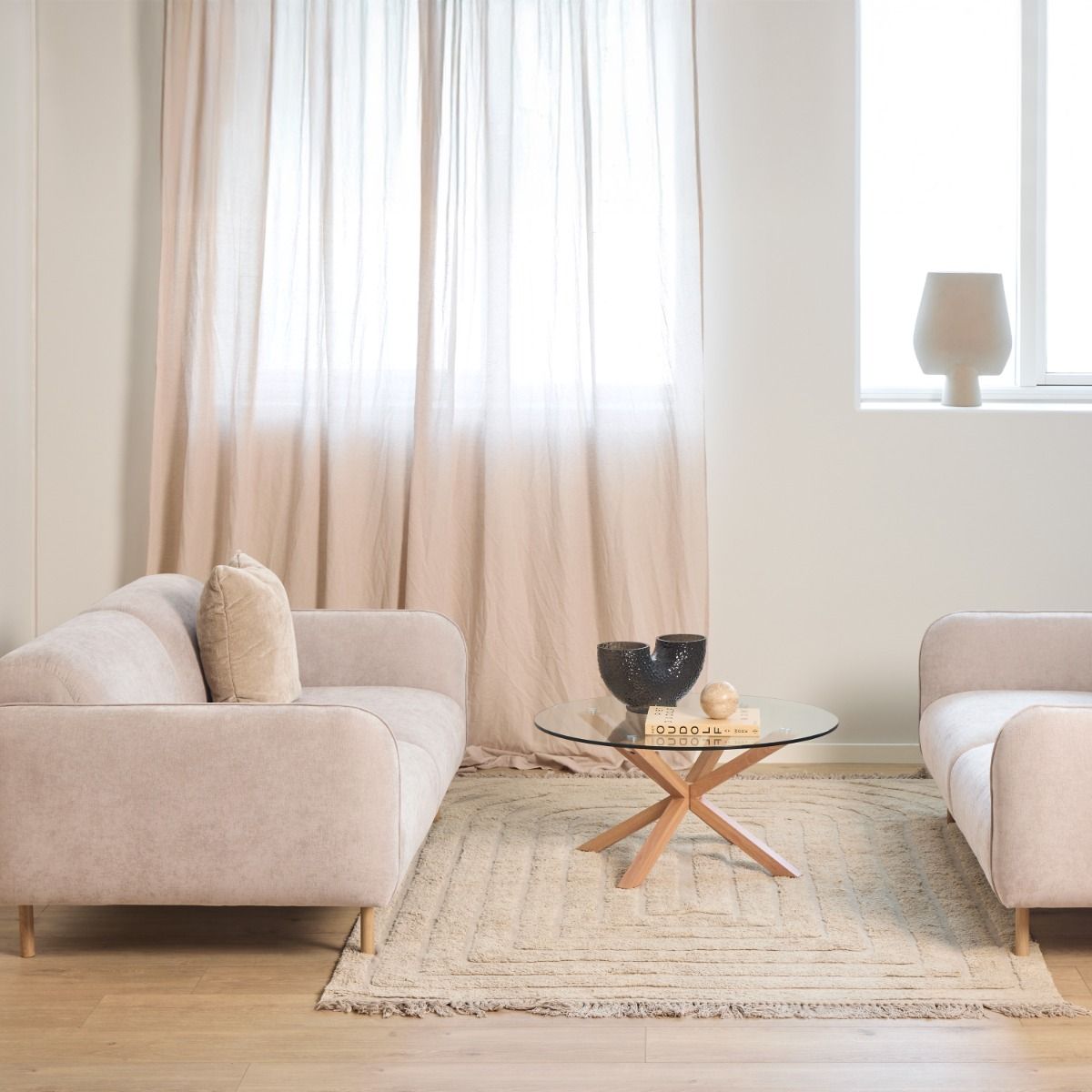 Westham 2.5 Seater Sofa in Fay Beige Fabric