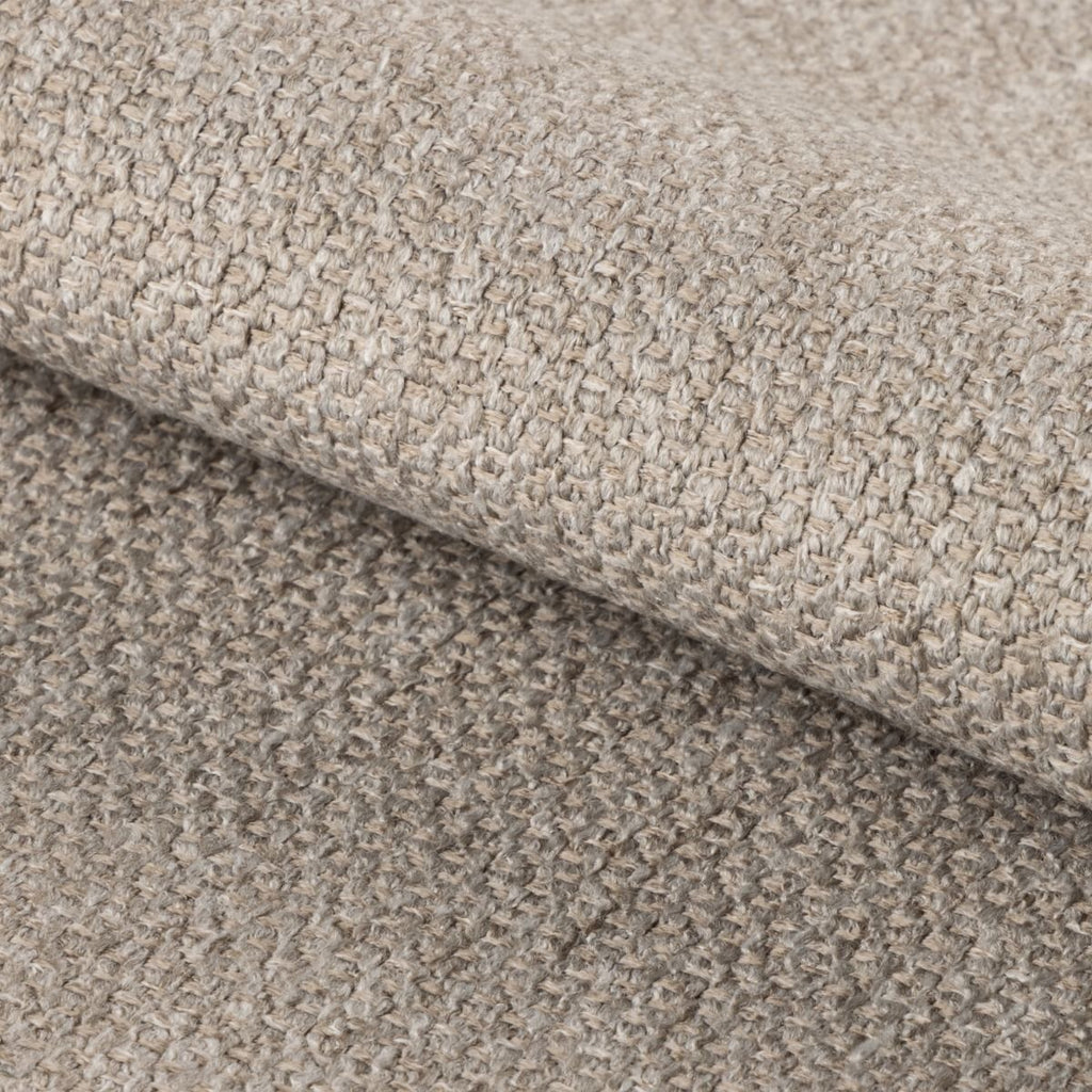 Soli Round Dining Table in Oak/Black 120x75cm includes 4 Darlene Dining Chair includes Armrest and Swivel Function in Beige