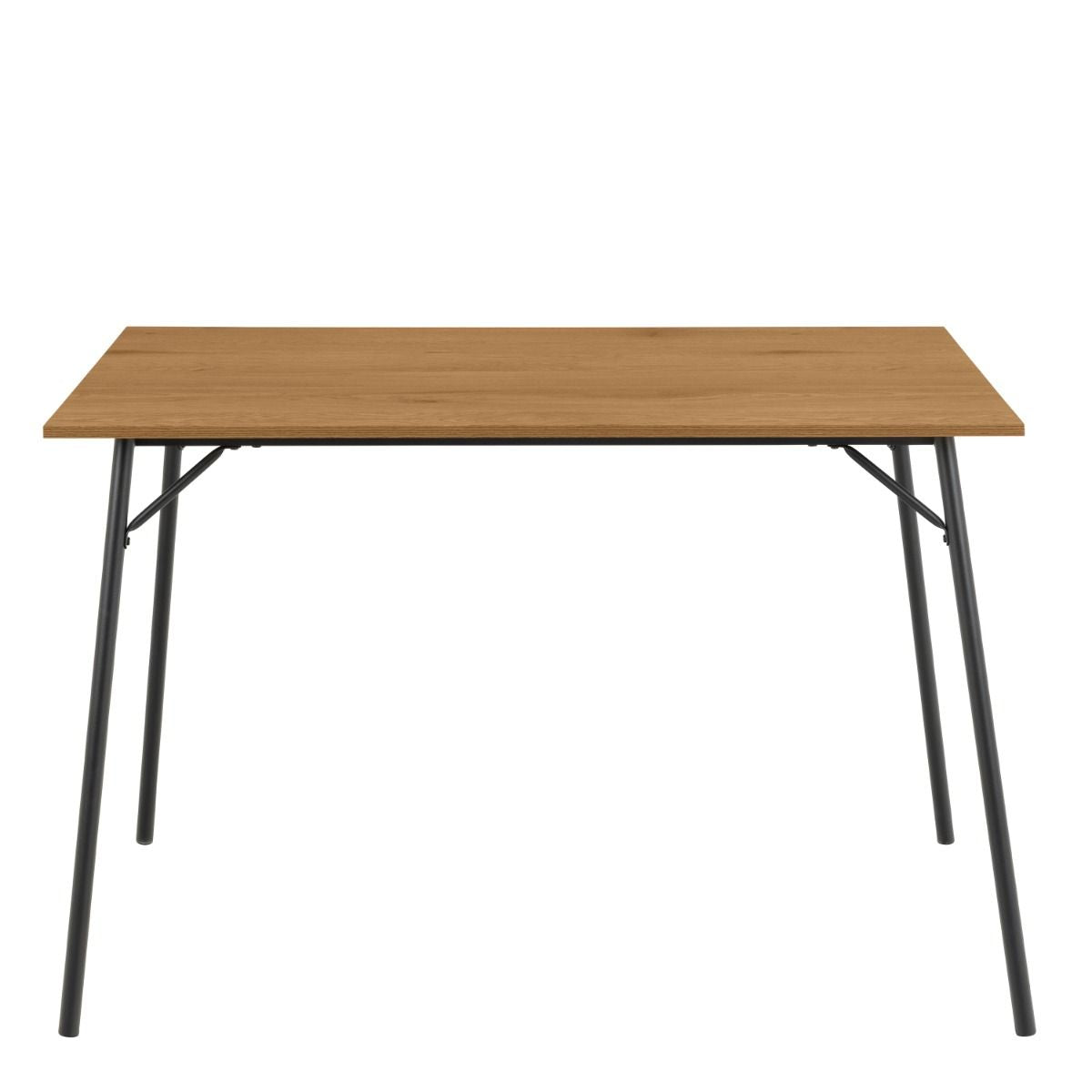 Peru Dining Table in Black and Oak includes 4 Peru Dining Chair in Steel and Oak