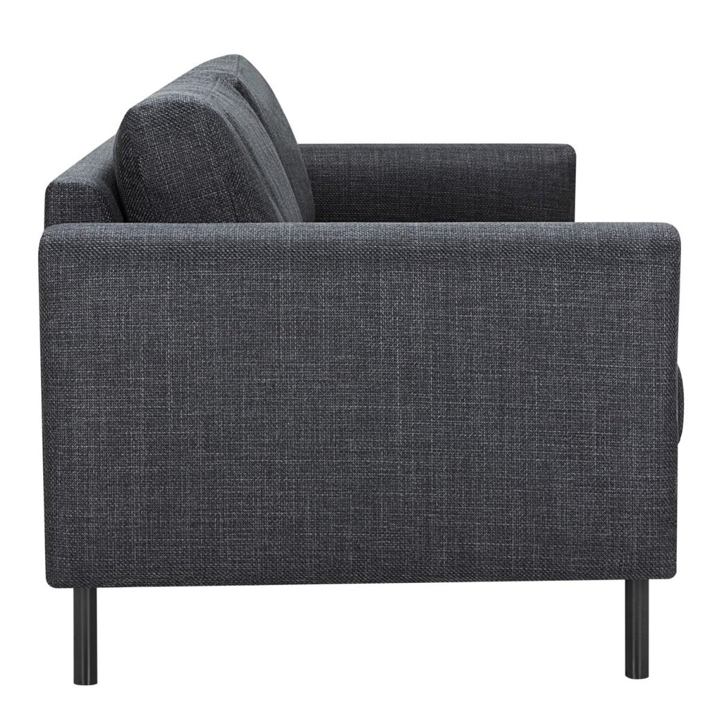 Omaha 3 Seater Sofa in Dark Grey Basel Fabric
