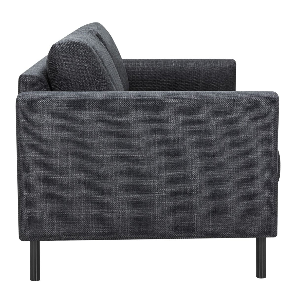 Omaha 3 Seater Sofa in Dark Grey Basel Fabric