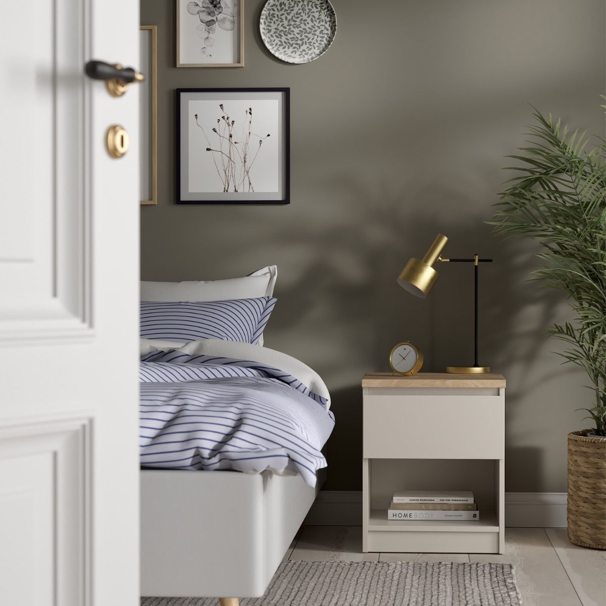 Naia Bedside 1 Drawer 1 Shelf