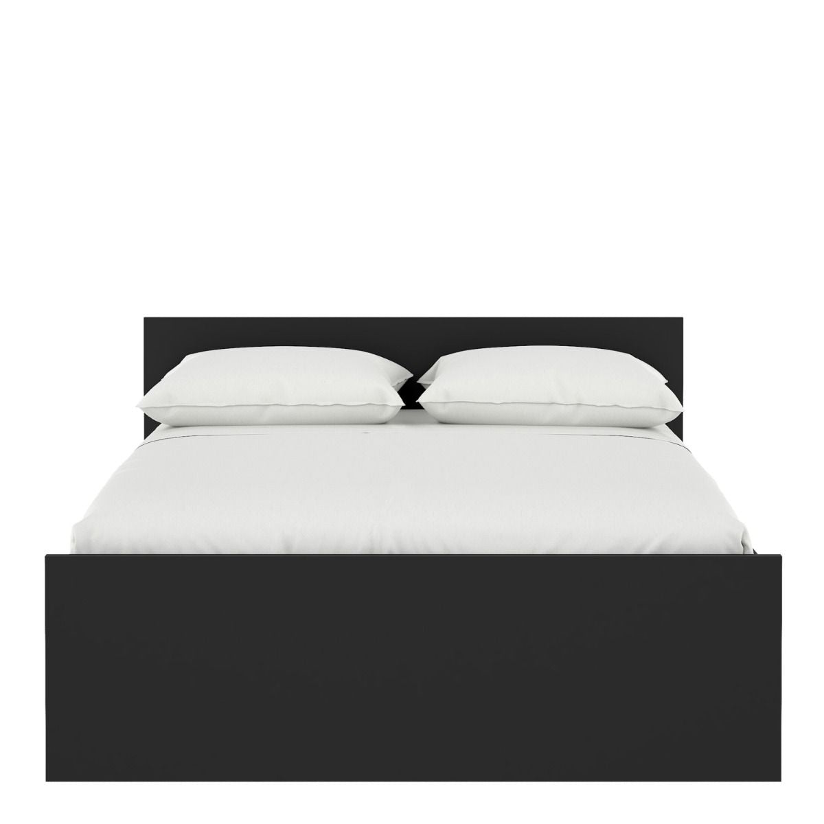 Naia Double Bed in Black Matt for UK 4ft6 Mattress