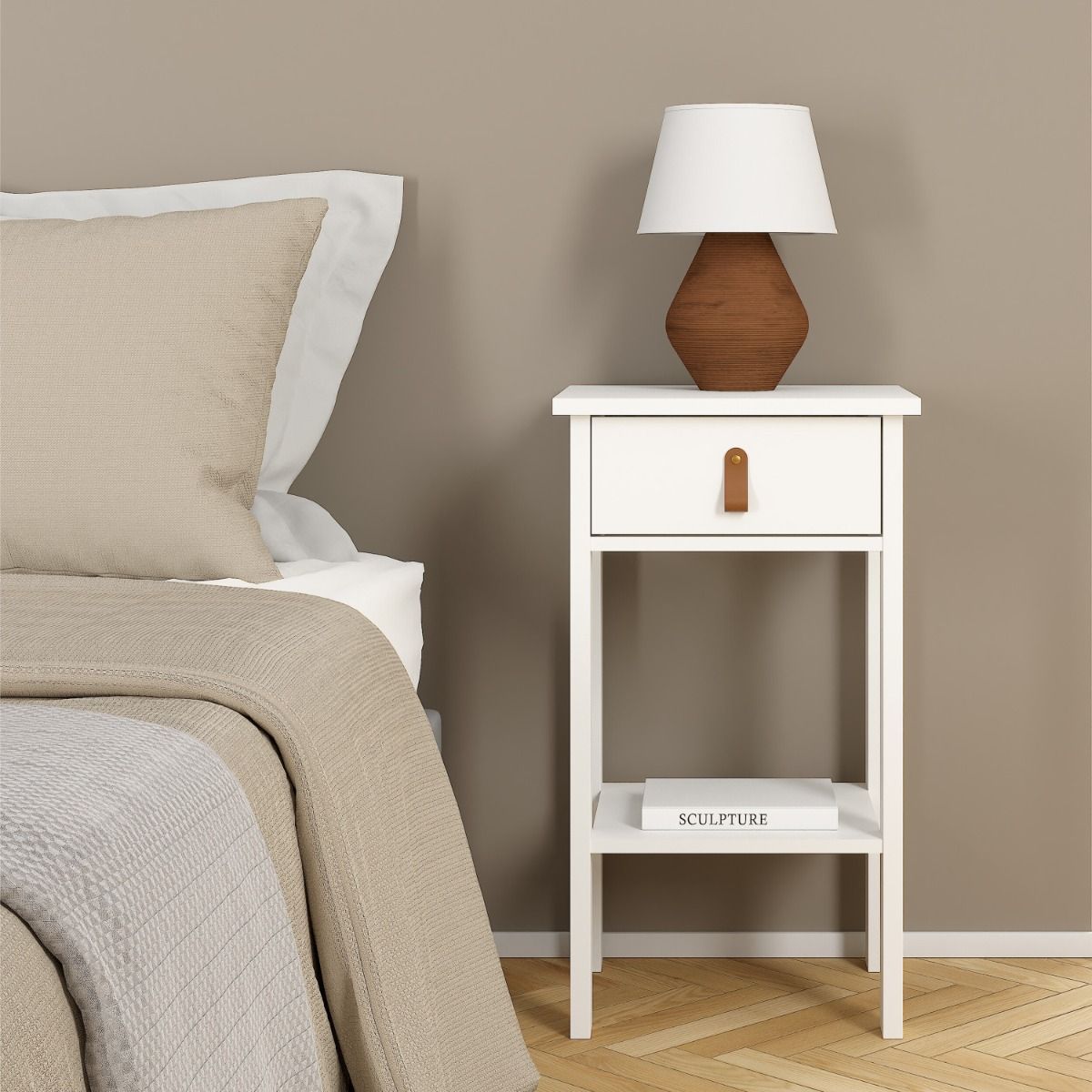 Barcelona Bedside Table with 1 Drawer