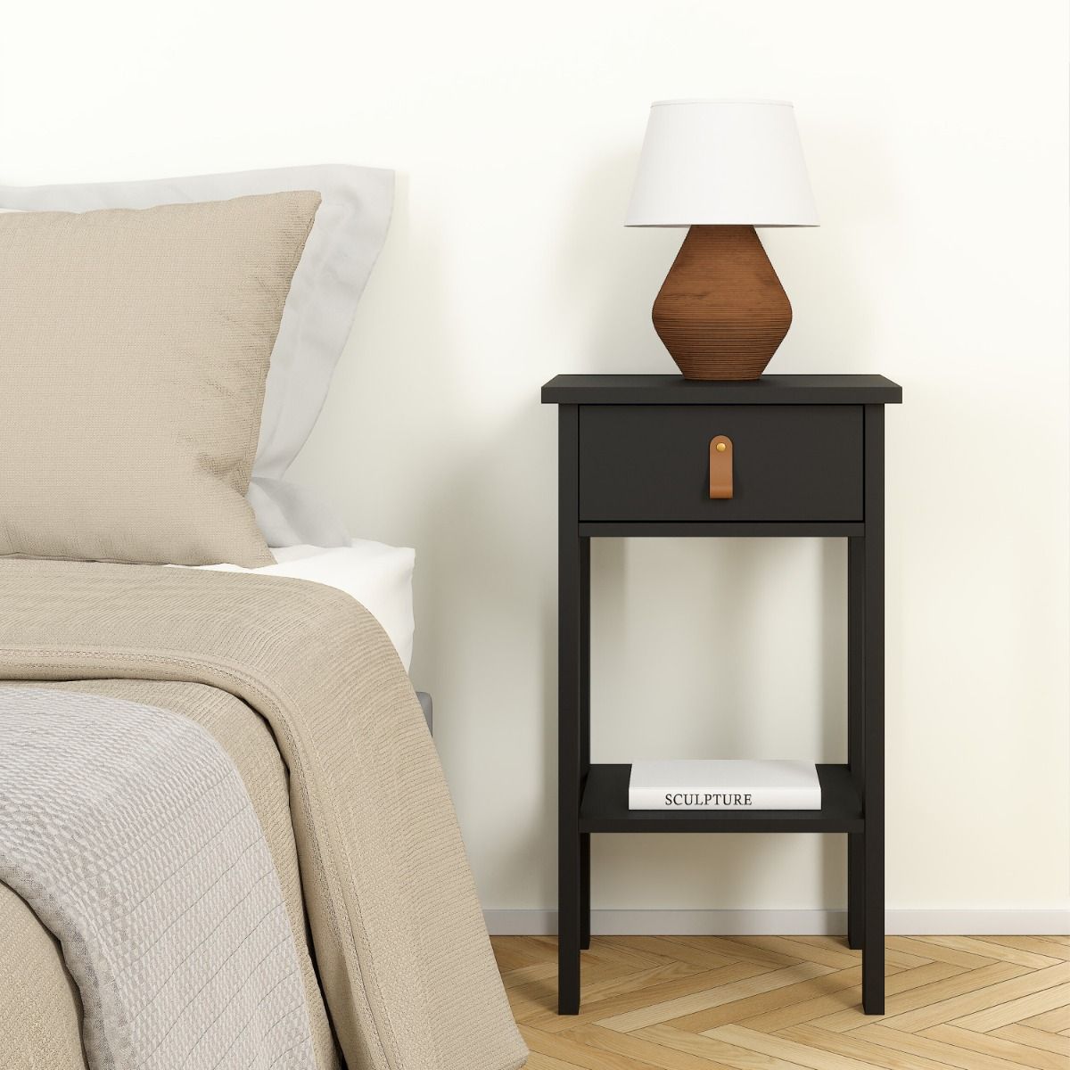 Barcelona Bedside Table with 1 Drawer