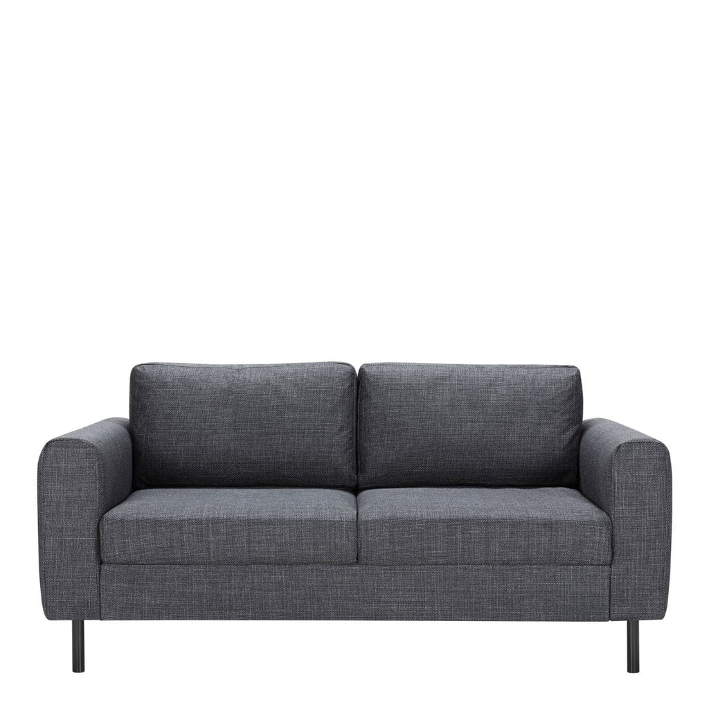 Omaha 2 Seater Sofa in Dark Grey and Basel Fabric