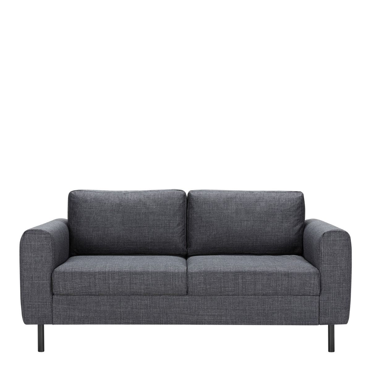 Omaha 2 Seater Sofa in Dark Grey and Basel Fabric