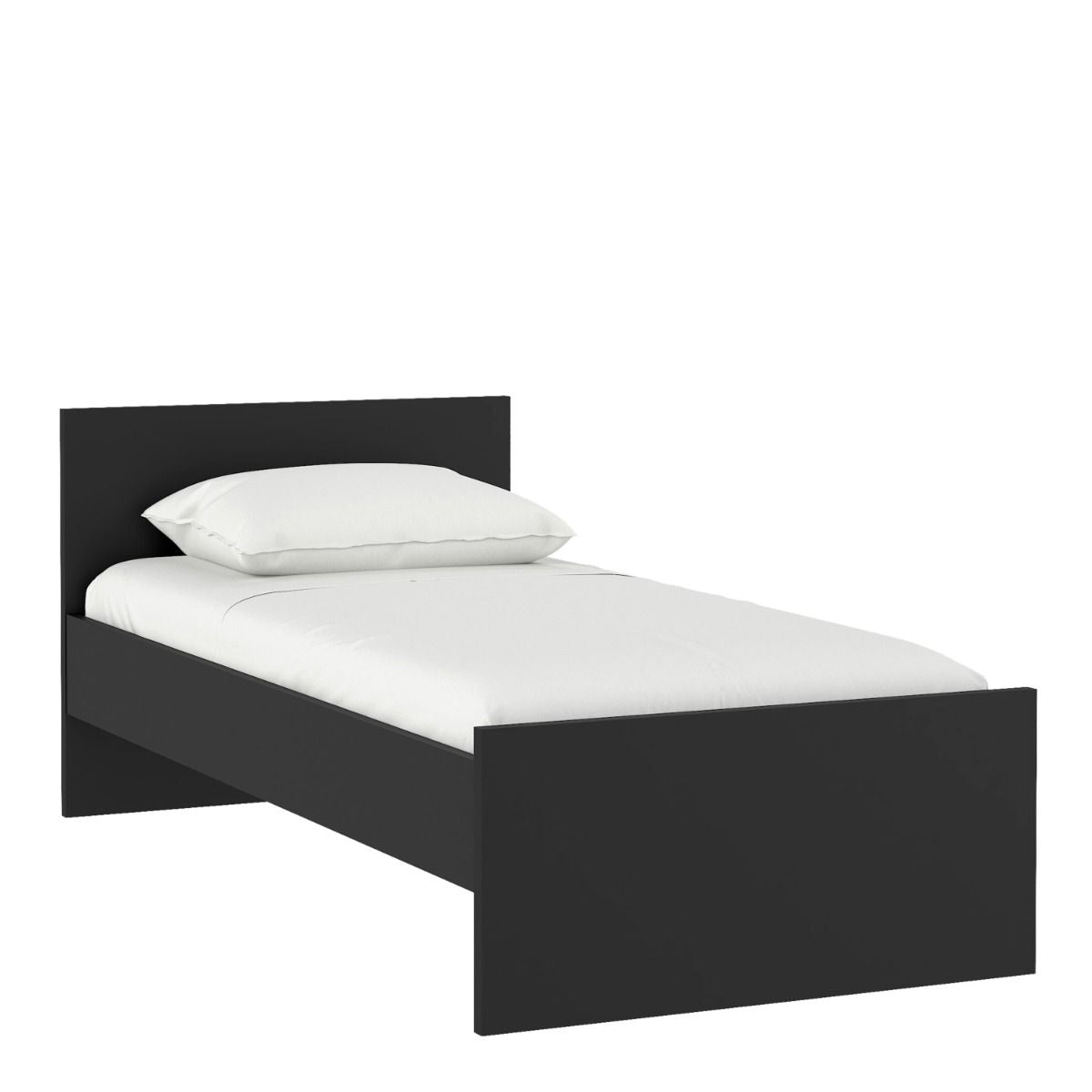 Naia Single Bed 3ft in Black Matt