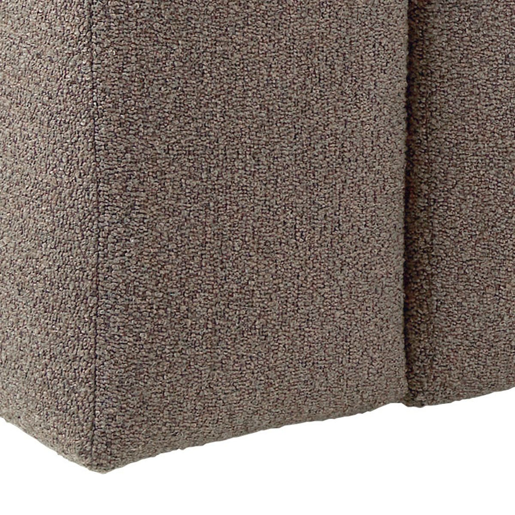 Midfield Right Hand Facing 2 Seater Chaise Longue in Boucle Beige Fabric