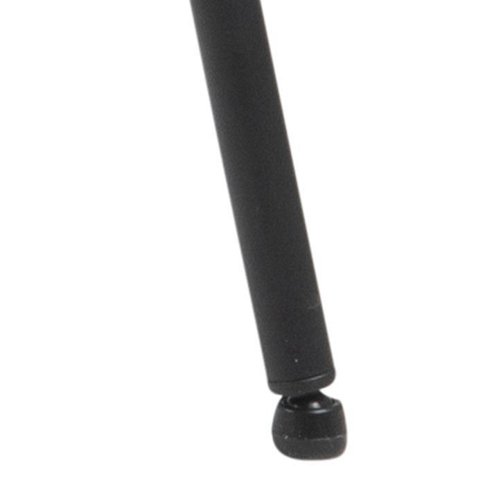 Christo Dining Table in Oak includes 6 Lima Dining Chair includes Armrest in Black