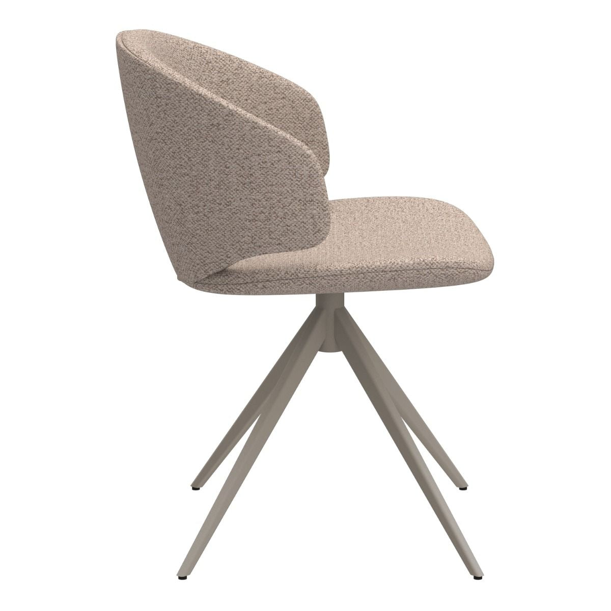 Palermo Ceramic Dining Table in Grey 160x75cm includes 4 Ella Swivel Beige Dining Chair