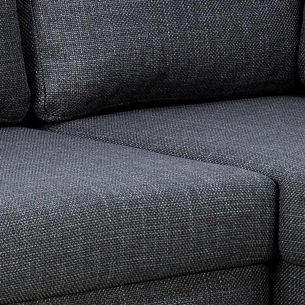 Omaha Right Hand Facing Corner Sofa in Dark Grey Fabric
