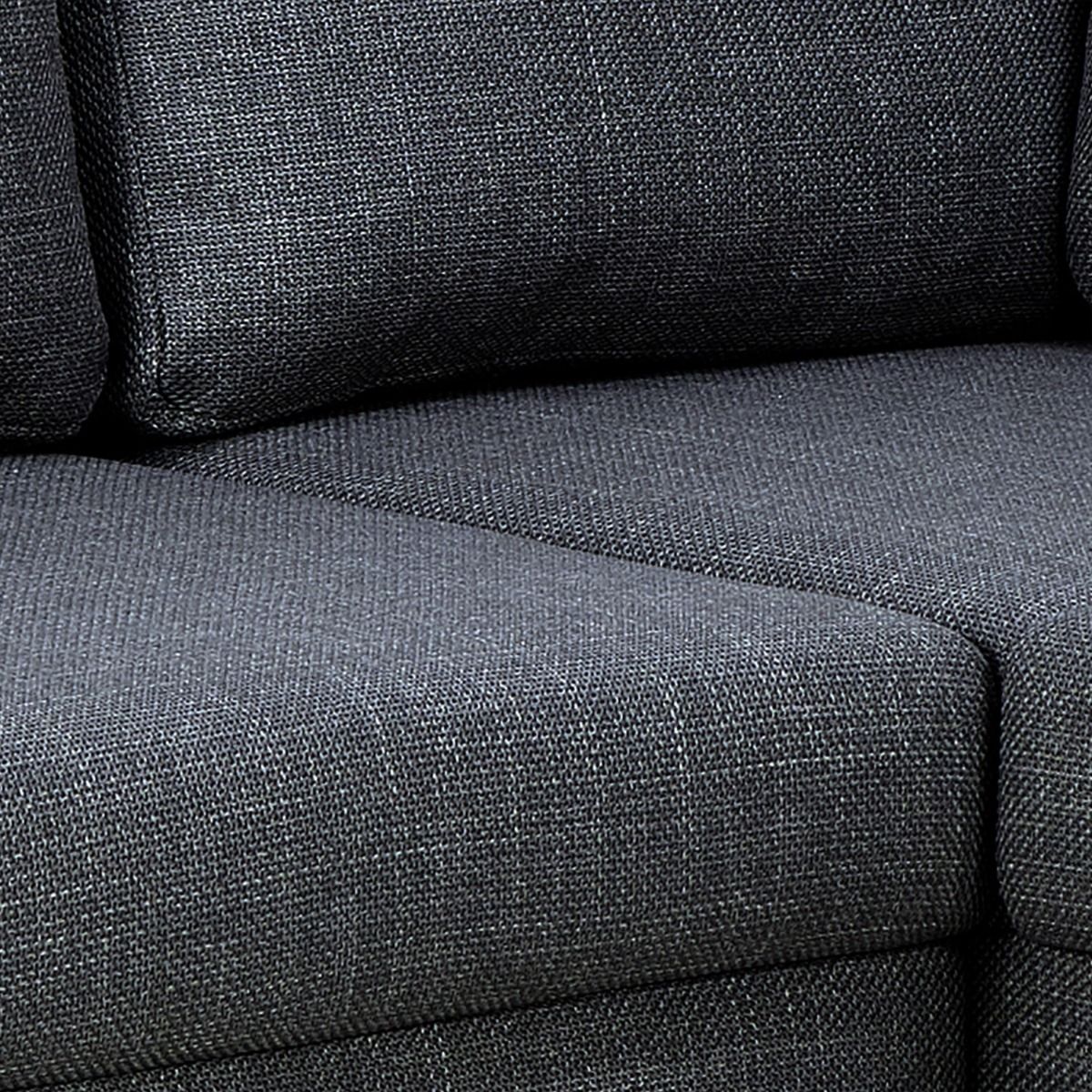 Omaha Right Hand Facing Corner Sofa in Dark Grey Fabric