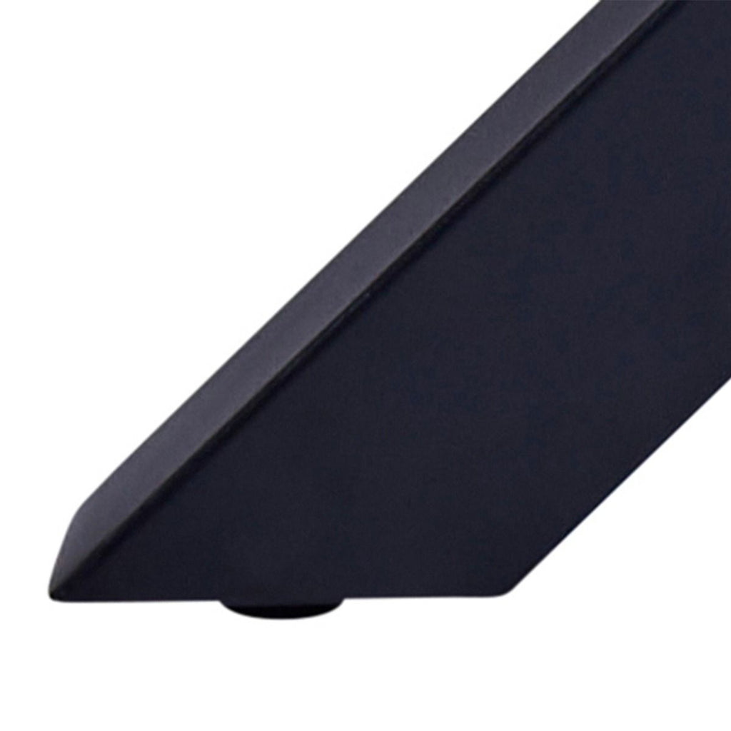 Heaven Round White Polished Marble Dining Table includes 4 I_Oregon Dining Chairs In Black