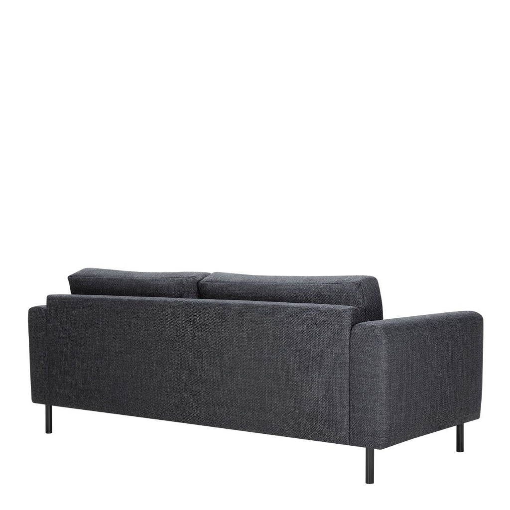 Omaha 3 Seater Sofa in Dark Grey Basel Fabric