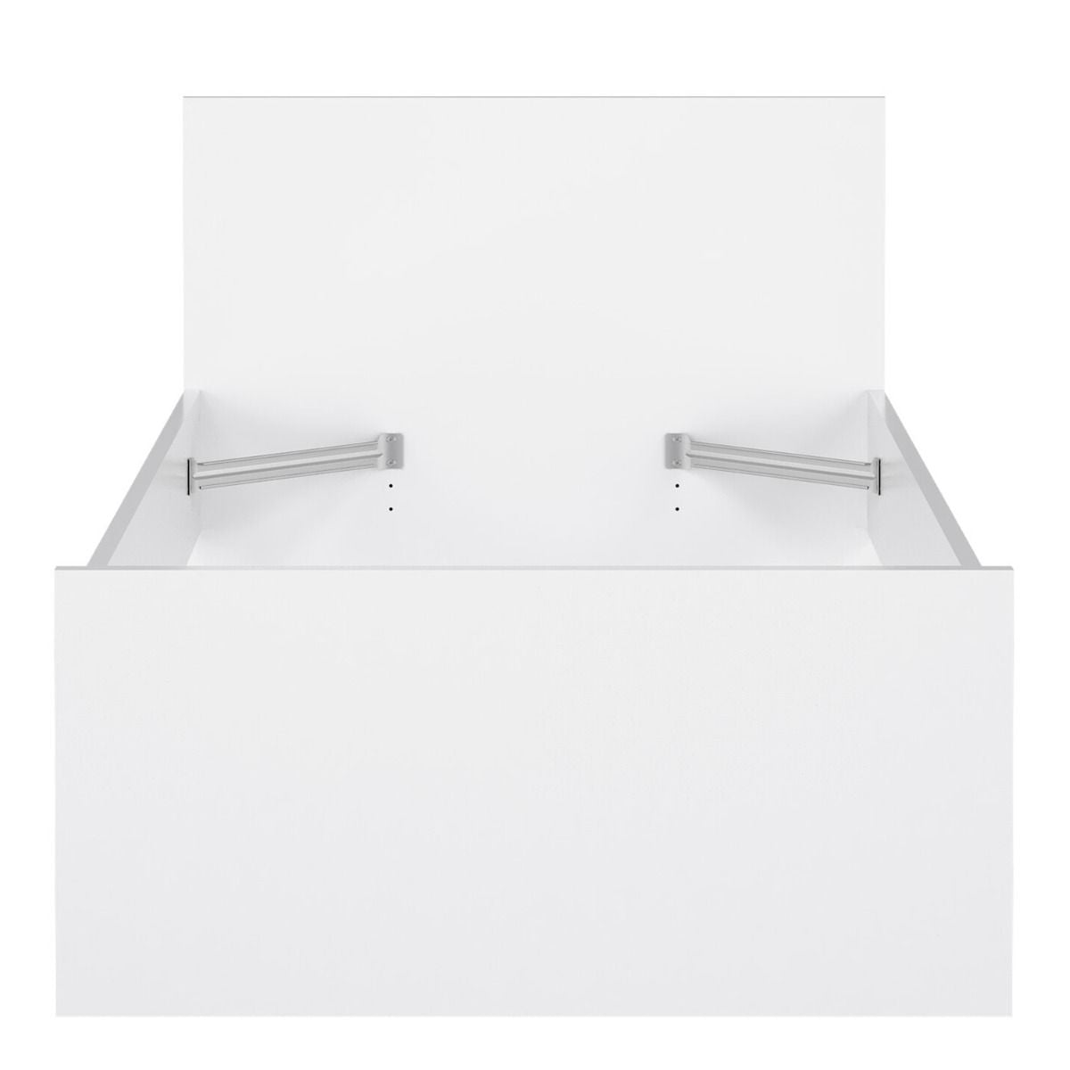 Naia Single Bed 3ft in White High Gloss