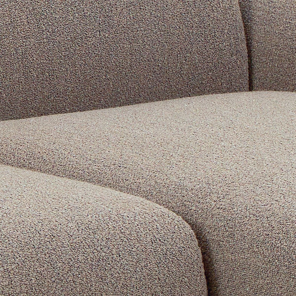 Midfield Right Hand Facing 2 Seater Chaise Longue in Boucle Beige Fabric