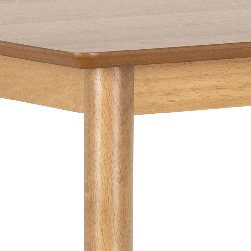 Barlow Bar Table in Matt Oak includes 2 Barlow Bar Stool in Matt Oak