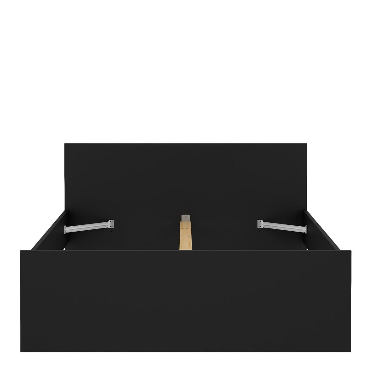 Naia Double Bed in Black Matt for UK 4ft6 Mattress